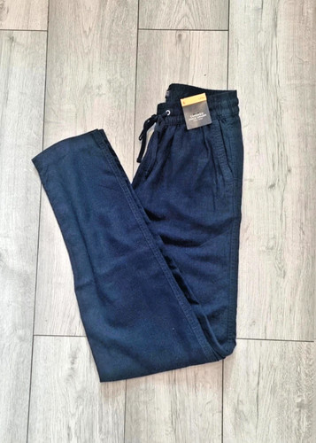Linen blend tapered - m&s,