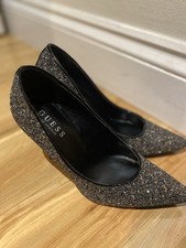 Guess Black Glitter Stiletto