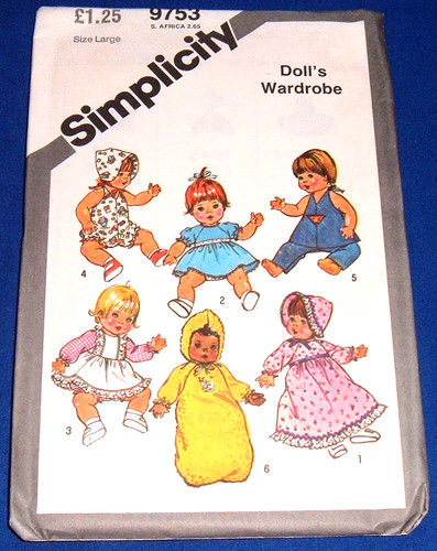 Simplicity pattern 9753 dolls - 9753,