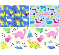 100% Cotton Dinosaur Print Fabric Kids Children Craft Material