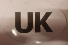 UK UNITED KINGDOM OVAL TRAVEL CAR VAN MOTORHOME CARAVAN BADGE STICKER EURO GB