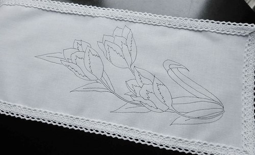 Printed hand embroider - to,