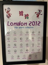 2012 London Olympic 50p Framed