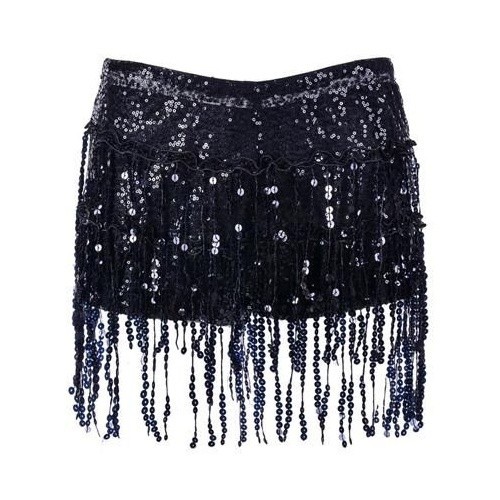 Sequin hotpants tassel - hotpants, skirt