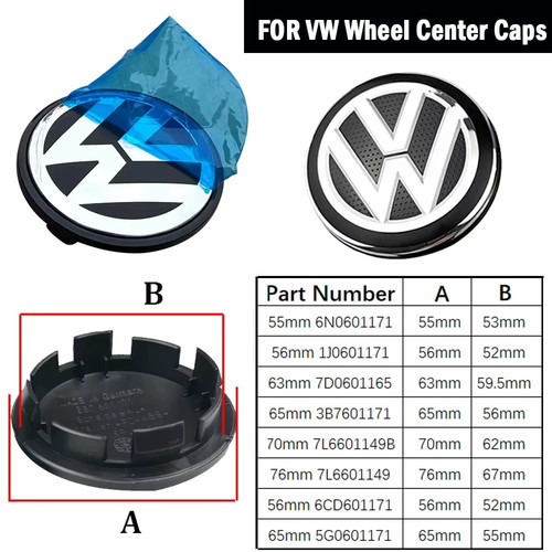 4pcs black for 56mm 65mm - , 68mm