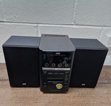JVC UX-GP5 Micro Hi-Fi System with Speakers - CD Tape Radio AM FM