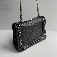 Zara black quilted bag VGC
