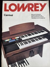 Lowrey Carnival Organ Model L100 Manual - French/German/Spanish/Dutch