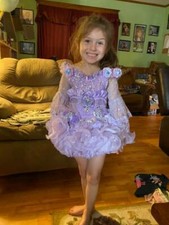 TODDLER GIRL GLITZ PAGEANT DRESS SIZE 2-4  0331