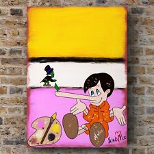 Original Mike Vice "Fake Rothko" Pinocchio Pop Art Print 