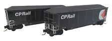 PAIR OF N GAUGE KIT BUILT CP RAIL CANADIAN PACIFIC HOPPER WAGONS MODEL RAILWAY