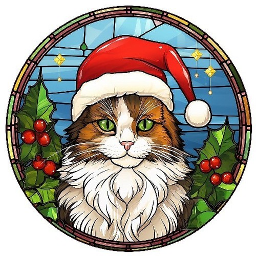 Cat christmas baubles a - cat,
