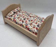 Dolls House furniture single shorty  bed bedroom in 1/12th Scale 