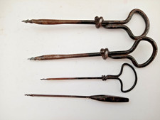 Vintage manual hand - drill, wood