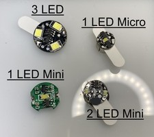 Mini Magentic Wireless LEDs for DIY models gundam cosplay magnet controlled