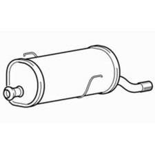 Rear Exhaust Silencer Back Box