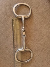 French Link Eggbutt Snaffle Horse Bit 5.5 Unbranded