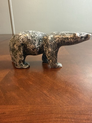 Signed bear inuit carved - bear,