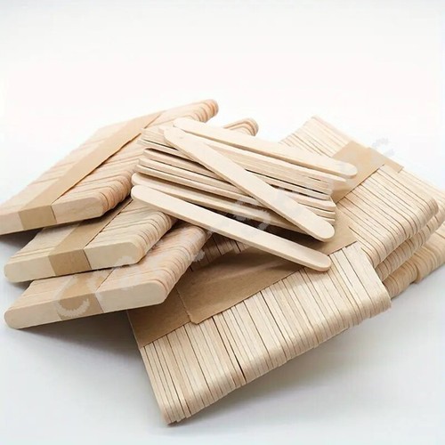 Natural wooden lolly sticks - natural,