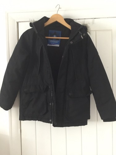 Next black winter coat - black,