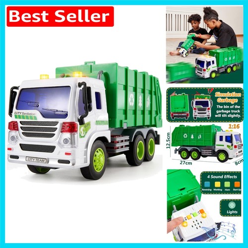 Realistic recycling truck toy - recycling,
