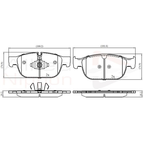 Brake pads set - pads,