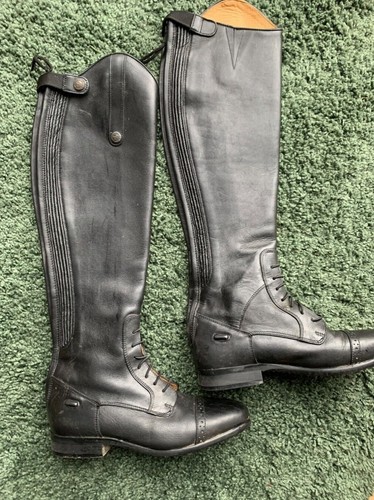 Hkm leather riding boots - hkm,