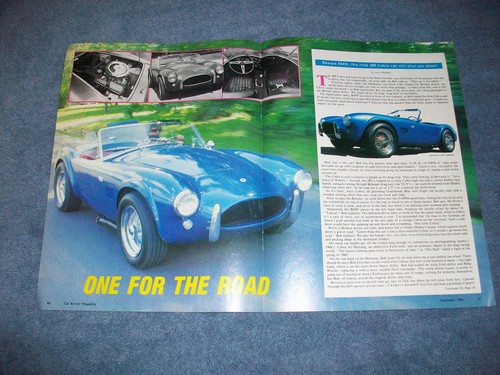 Shelby 289 cobra drive report - 289,