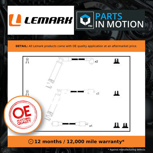 Leads ignition cables - cables, set
