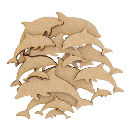 Wooden dolphin mdf craft - dolphin,