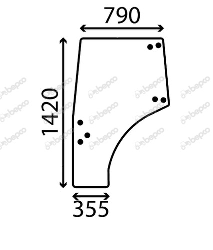 For kubota series door - for,