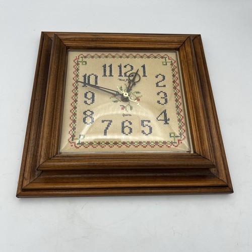 Vintage wooden cross stitch - vintage,