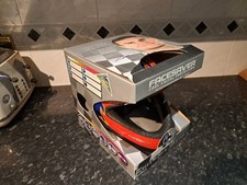 NOS VINTAGE 1990'S DAVID COULTHARD FACESAVER FULL FACE HELMET 52-58 CM BOXED F1