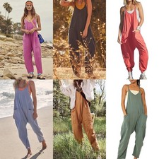 Womens Overalls Dungarees Tops
