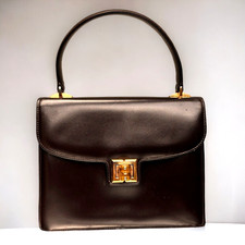 Gucci handbag leather - gucci, vintage
