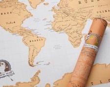 Large Size Scratch Off World