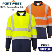 Portwest Hi-Vis Contrast Polo