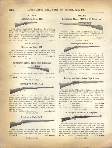1938 paper rifle - ad, remington