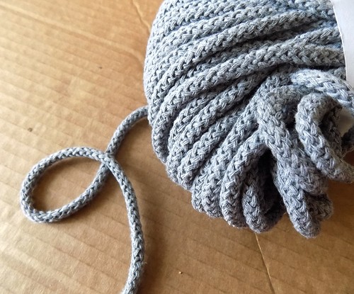 Braided cotton cord piping - cotton,