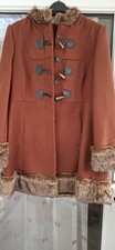Ladies rust coloured duffle