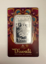 PAMP Suisse 1 oz Silver Bar 2025 Diwali Lakshmi & Rangoli Art Sealed Assay Card