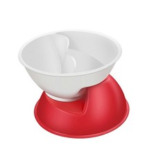 2 Piece Red and White Cereal