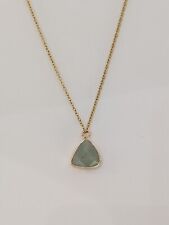 Triangle gold chain crystal necklace pendant Chaka Healing Stone Pendant