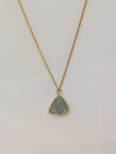 Triangle gold chain - , crystal