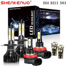 For Ford Transit MK7 H4 H11 501 white HID High/Low/Fog/Side Headlight Bulbs Set
