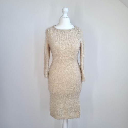 Y2k fuzzy knit - knit, cream