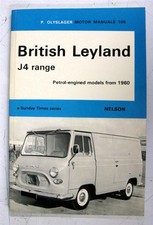 BRITISH LEYLAND J4 Range 1960 onward Van Manual Handbook 1971 #105