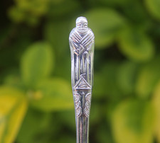 Vintage Spoon Apostle Spoon Chrome Plated Souvenir Religious Gift EPNS Figural