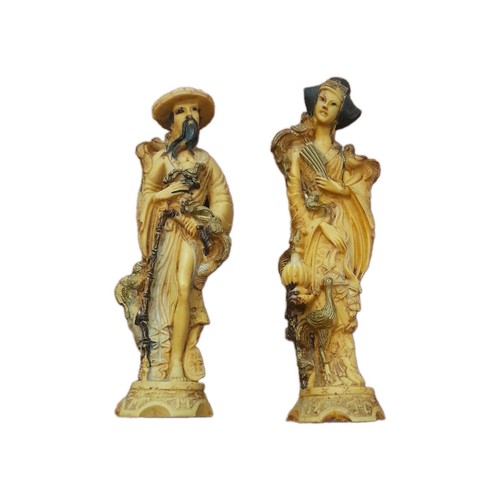 Vintage chinese figures pair - vintage,