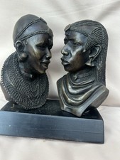 Pair of Hand Carved Ebony